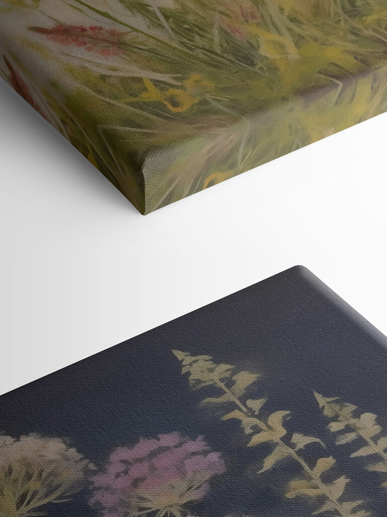 Painting of flowers and plants
