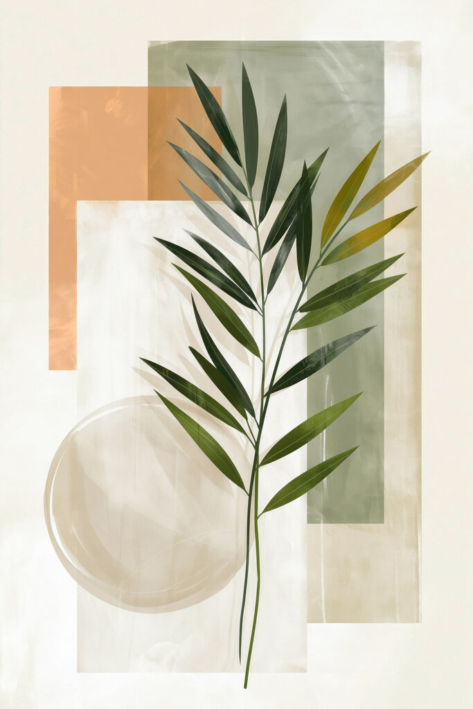 Plant with leaves on a white background Plant with leaves on a white background