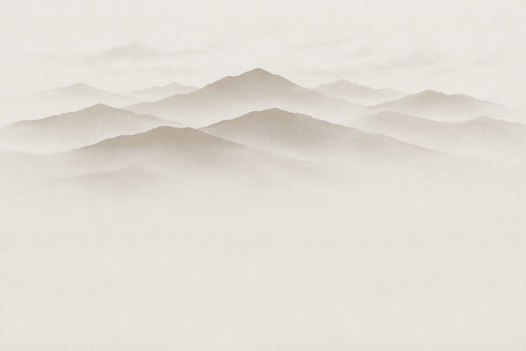 Foggy mountain range Foggy mountain range