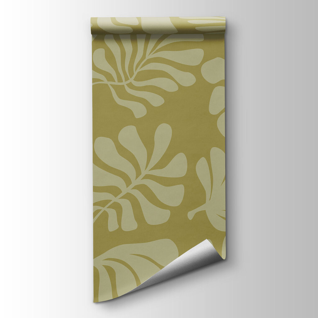 Pattern of leaves on a green background Pattern of leaves on a green background