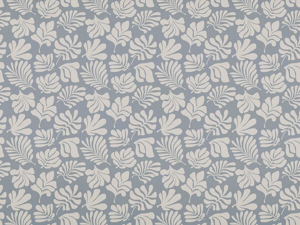 Pattern of white leaves on a gray background Pattern of white leaves on a gray background