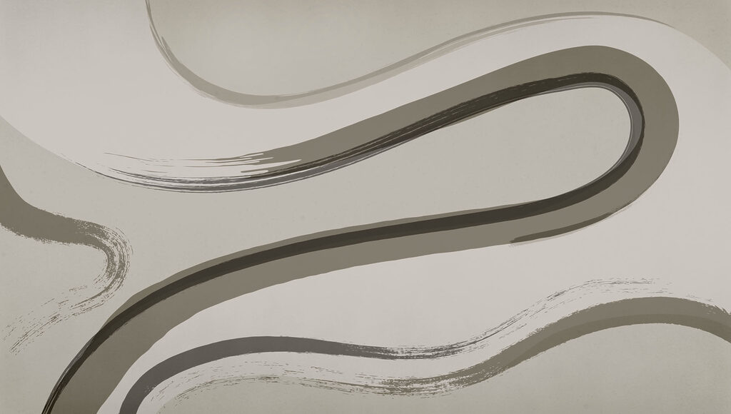 - Abstract waves in muted tones