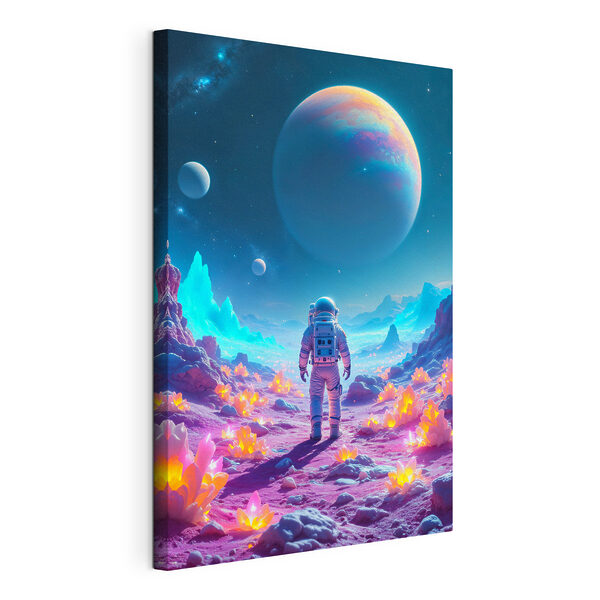 Obraz Astronaut kráčející po poušti