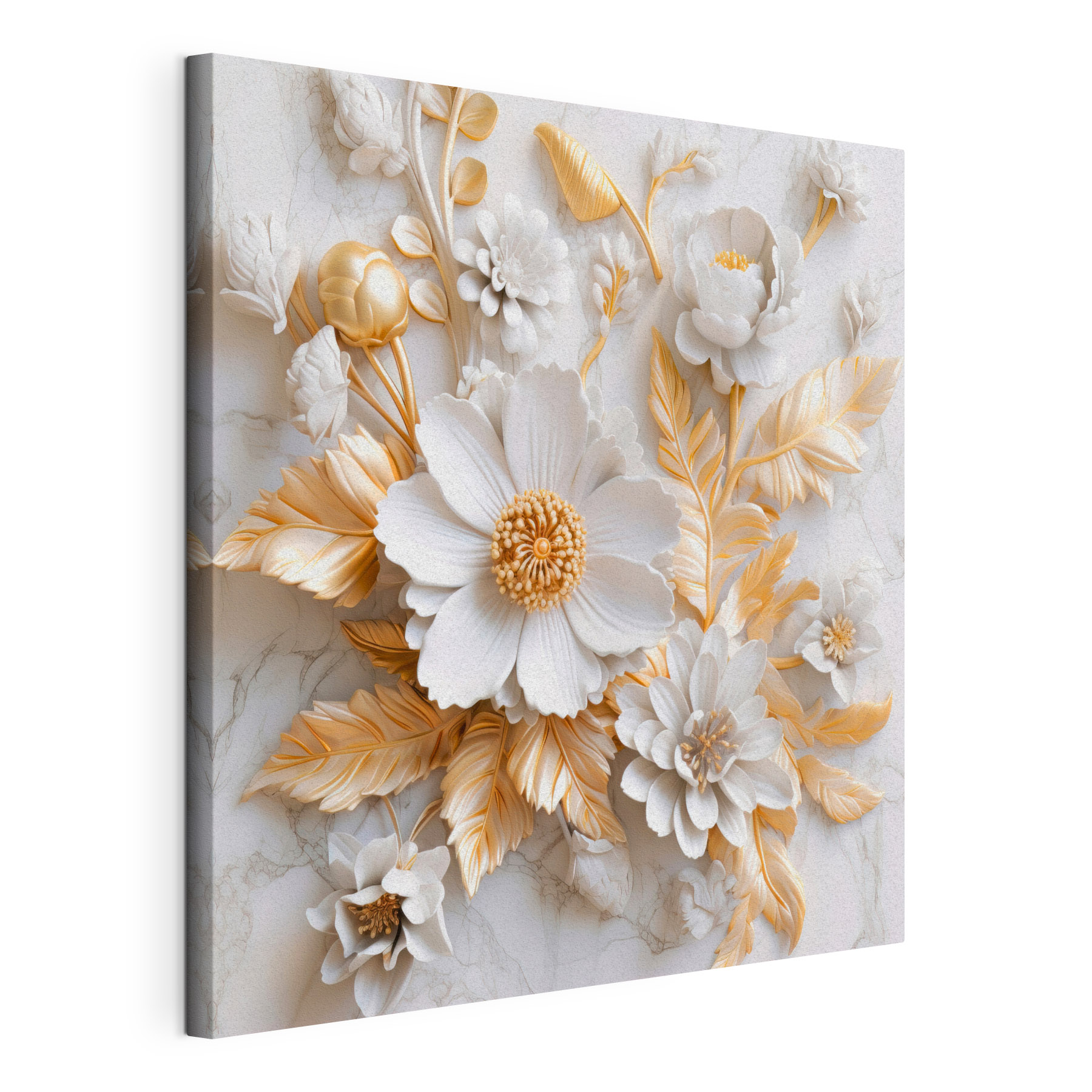 Elegant Floral Design in Cream and Beige Elegant Floral Design in Cream and Beige
