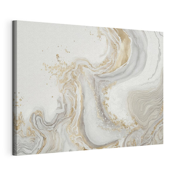 Elegant Swirls of Cream and Amber