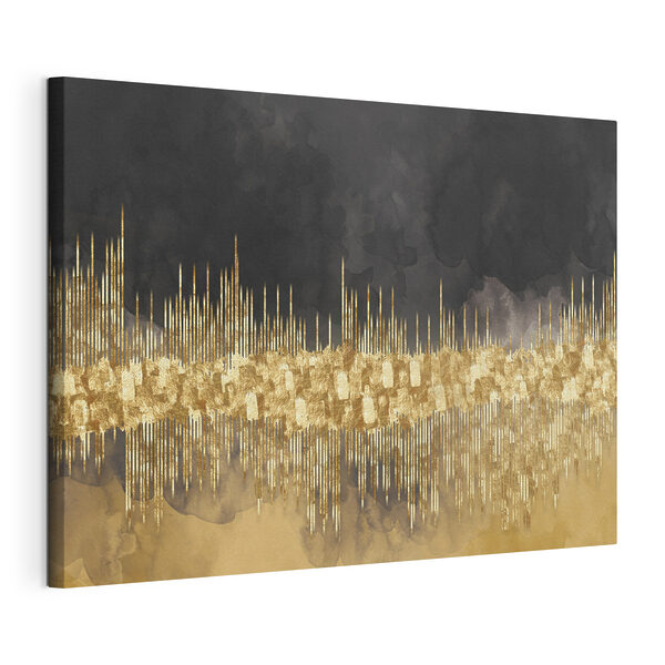 Cityscape abstracted in shimmering hues Cityscape abstracted in shimmering hues