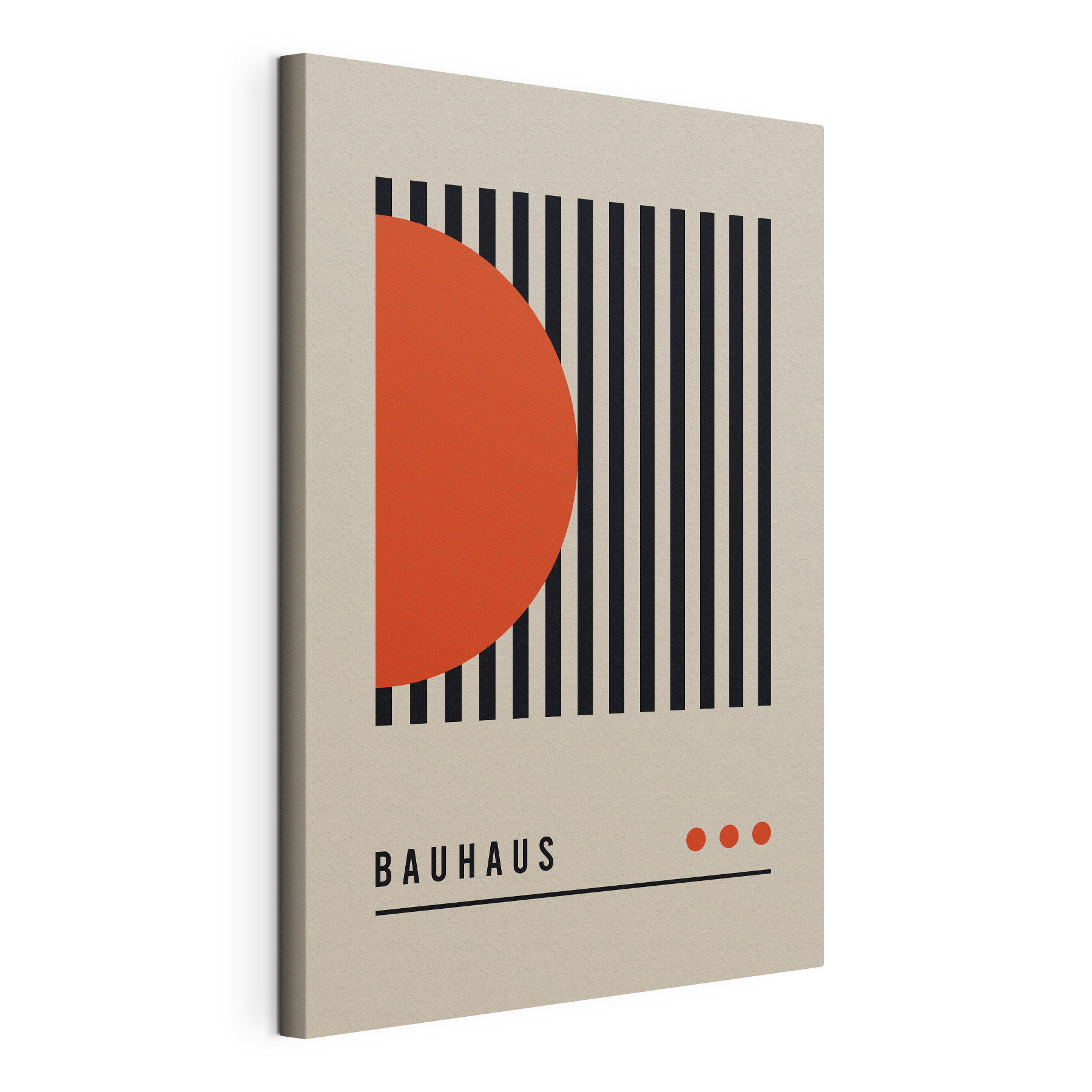 Black and orange geometric shapes