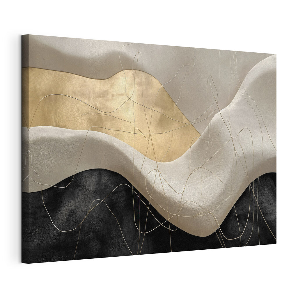 Abstract waves and lines intertwining
