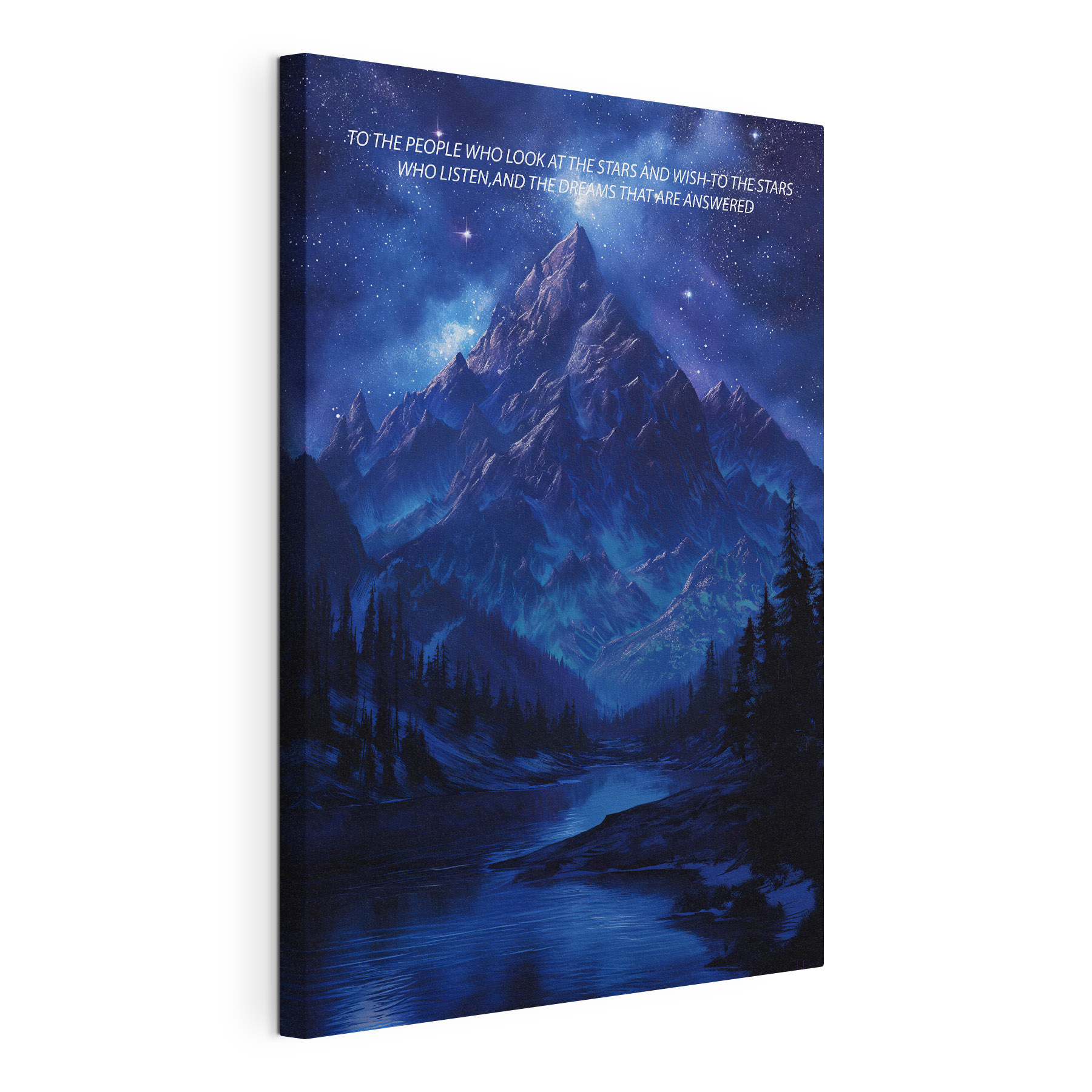 Mountain range with trees and a river Mountain range with trees and a river