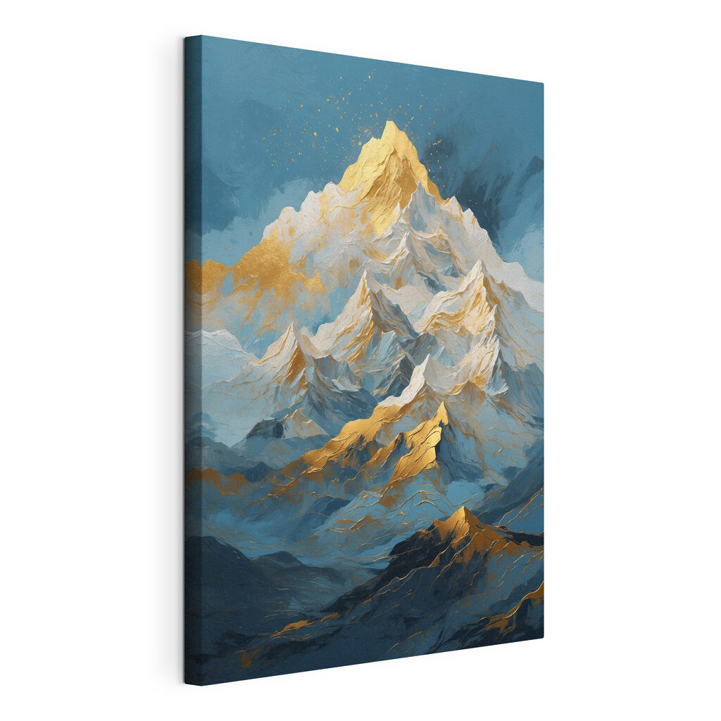 Sun-kissed Peaks Touching Sky