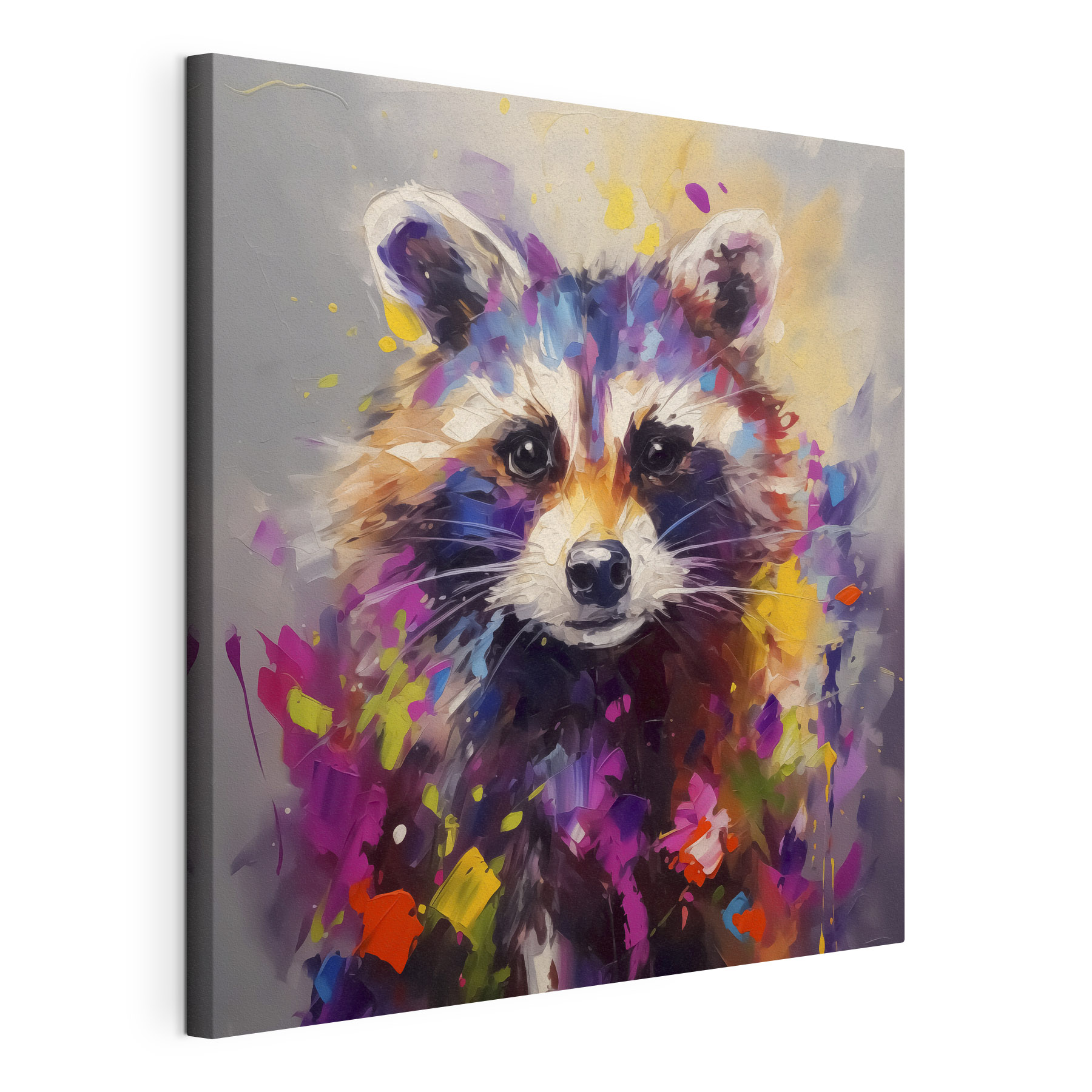 Painting of a raccoon Painting of a raccoon