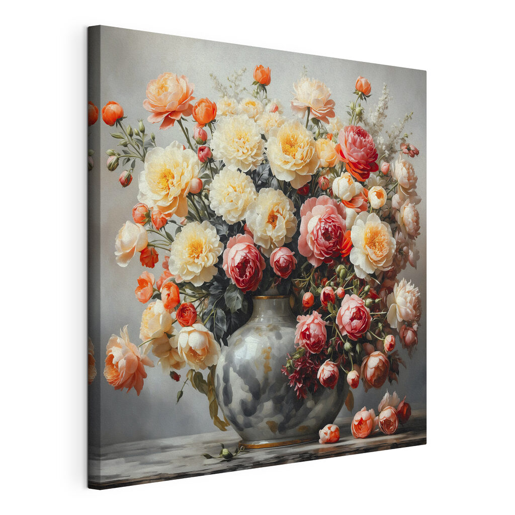 Vase of flowers on a table Vase of flowers on a table