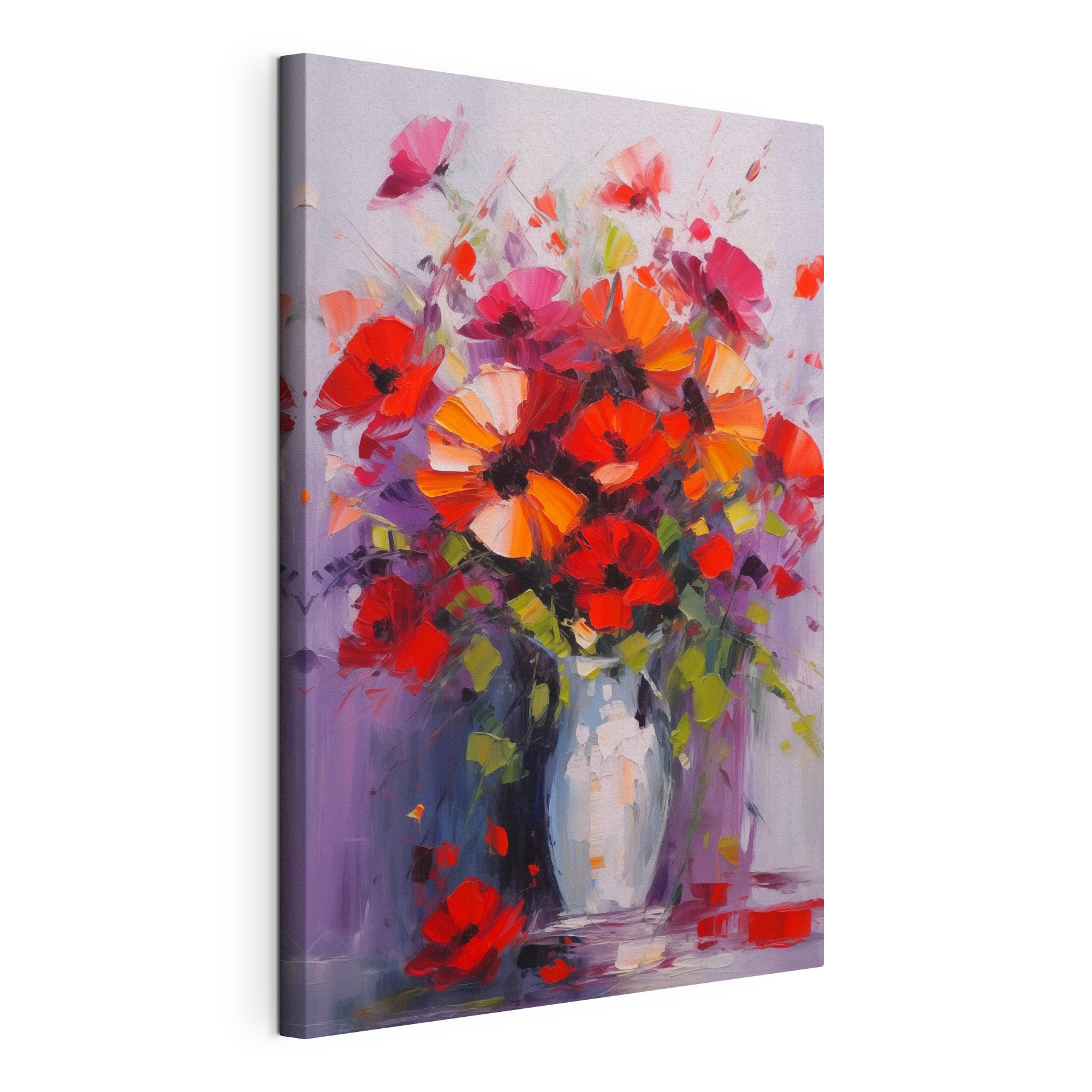 Painting of flowers in a vase Painting of flowers in a vase