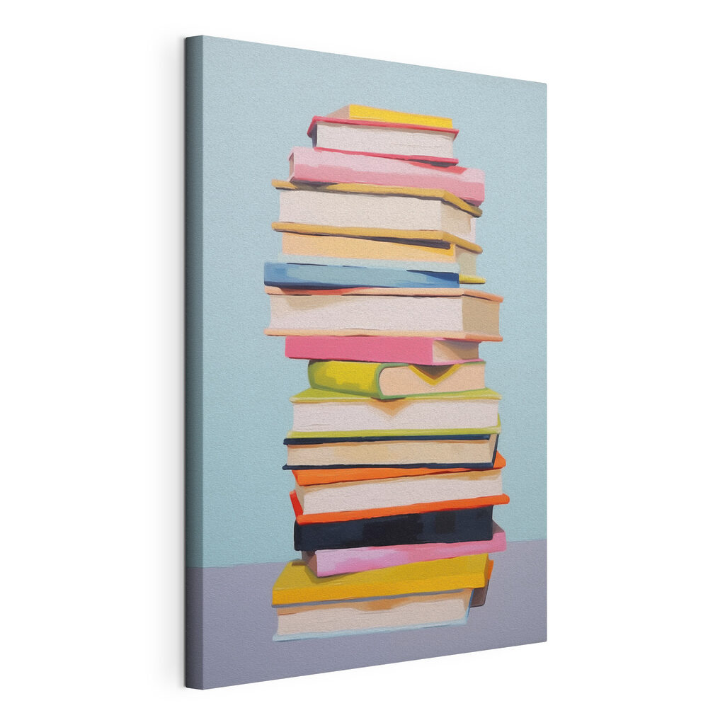 Stack of books on a table Stack of books on a table
