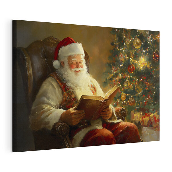 Obraz Obraz Santy čtoucího knihu