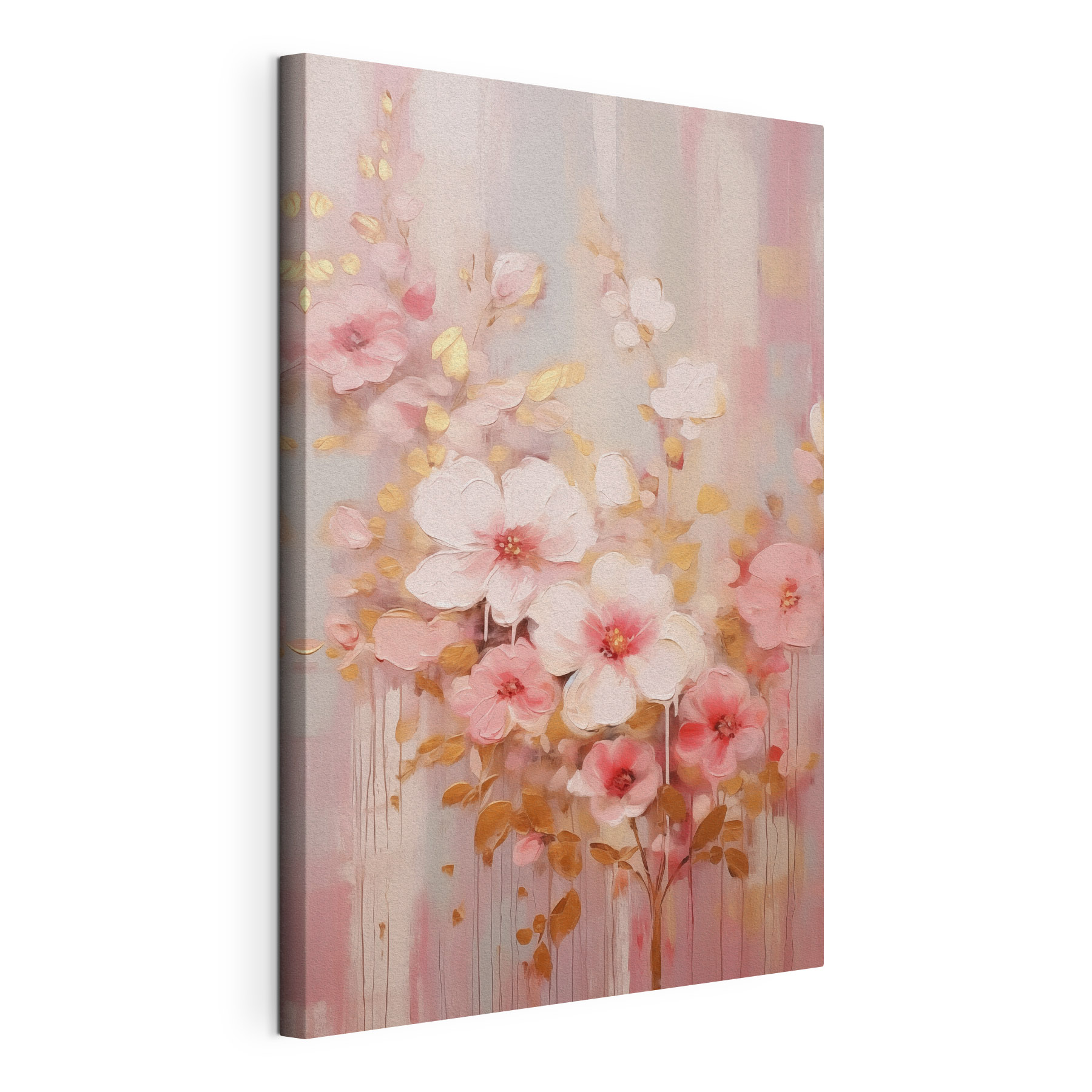 Painting of pink flowers