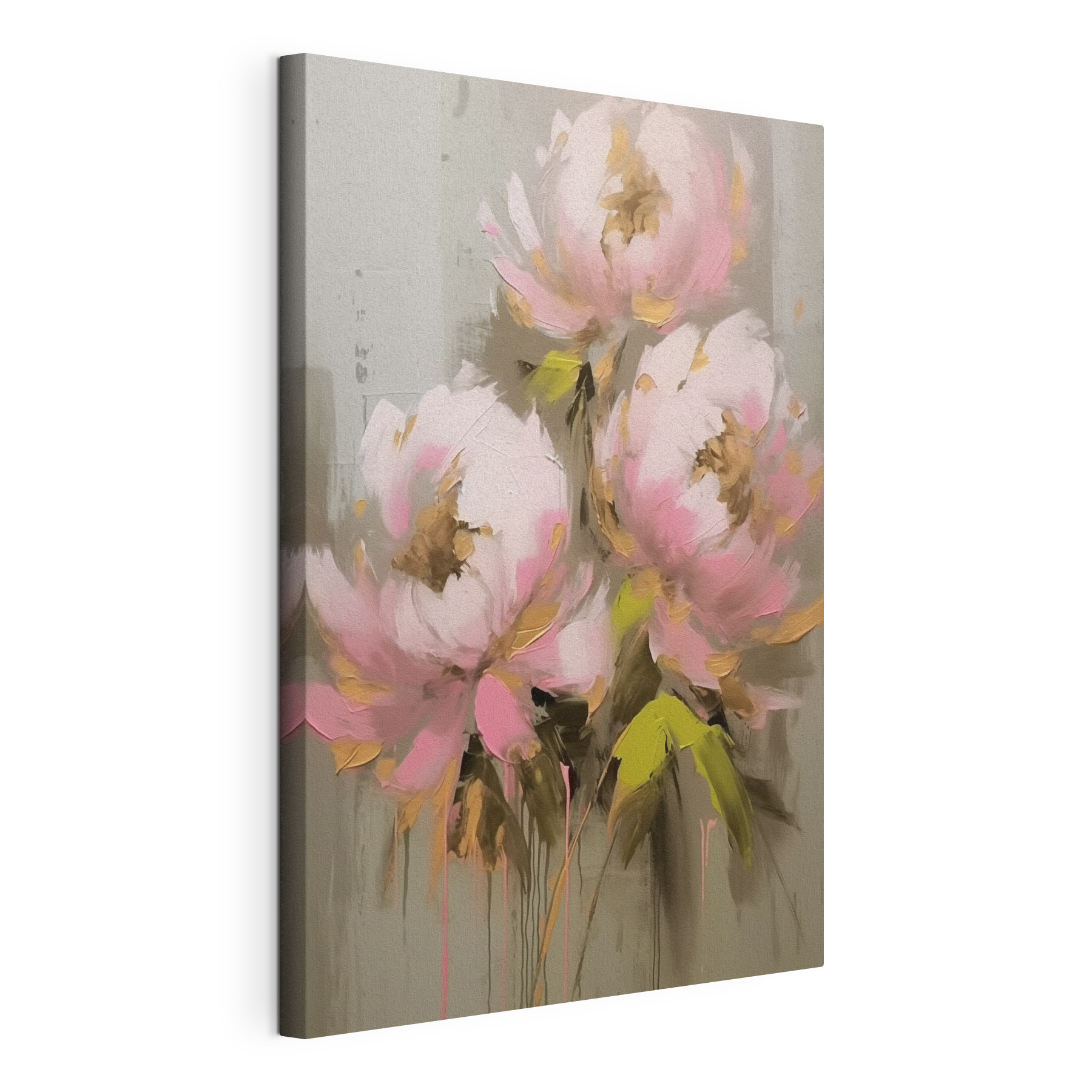 Painting of pink flowers