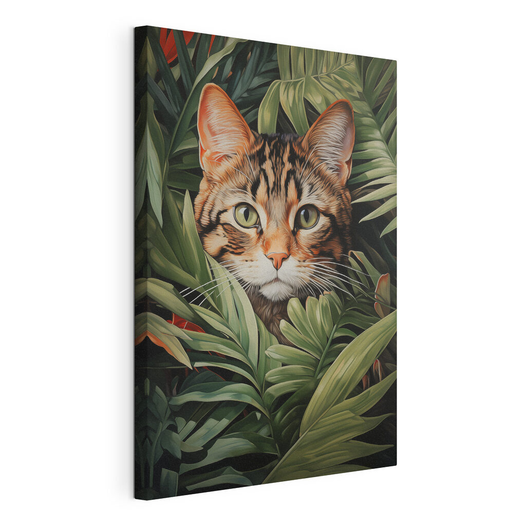 Cat in a jungle
