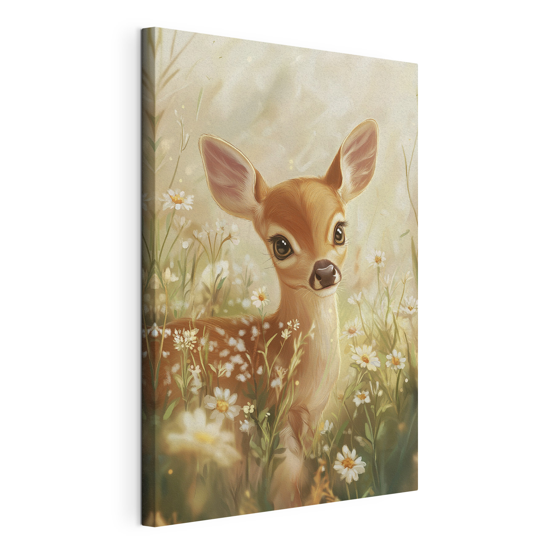 Baby deer in a field of flowers Baby deer in a field of flowers