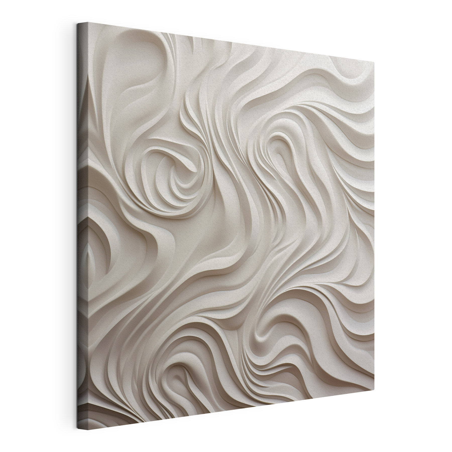 White wall with wavy lines White wall with wavy lines