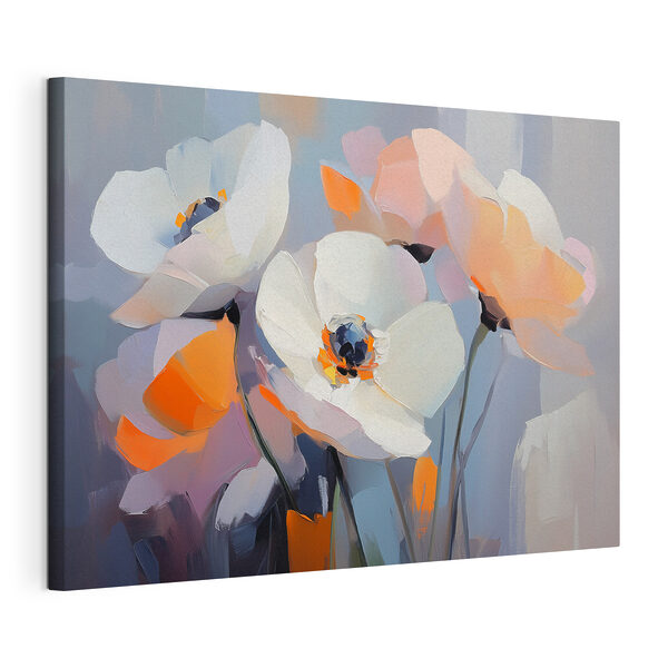 Painting of white flowers