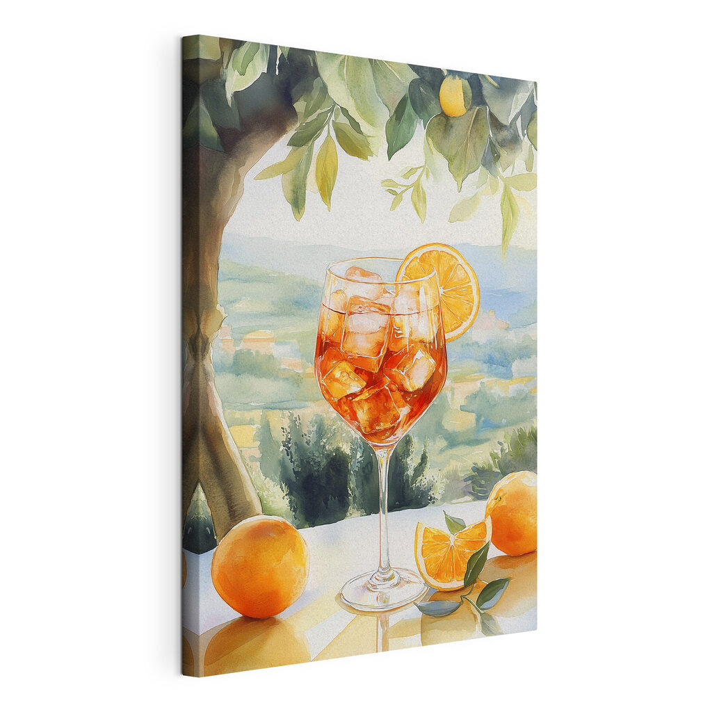 Glass of ice and oranges Glass of ice and oranges