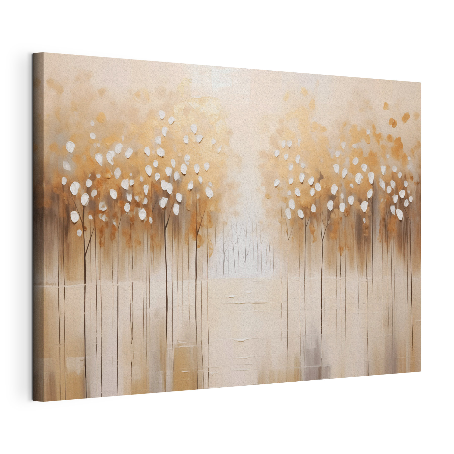 Serene trees in soft hues