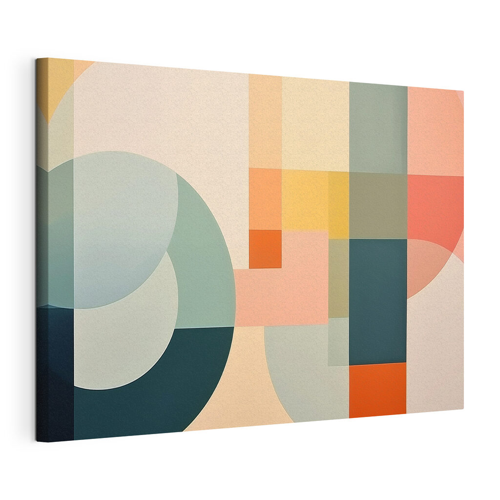 Colorful art piece with different shapes Colorful art piece with different shapes
