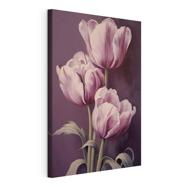 Obraz Malba růžových tulipánů
