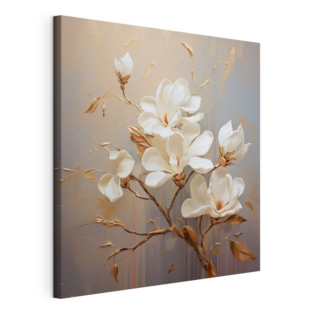 Painting of white flowers
