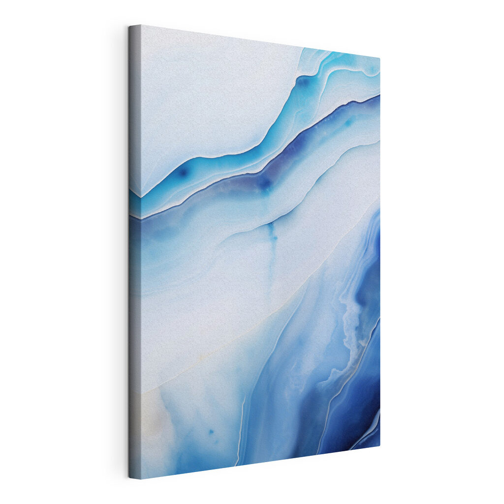 Flowing waves in calm blue tones Flowing waves in calm blue tones