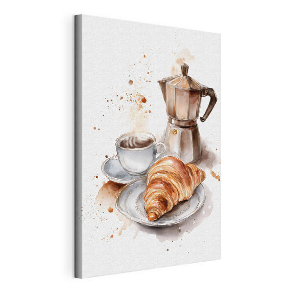 Obraz Croissant a šálek kávy (Katalogové číslo: s48555) Obraz Obraz Croissant a šálek kávy (Katalogové číslo: s48555)