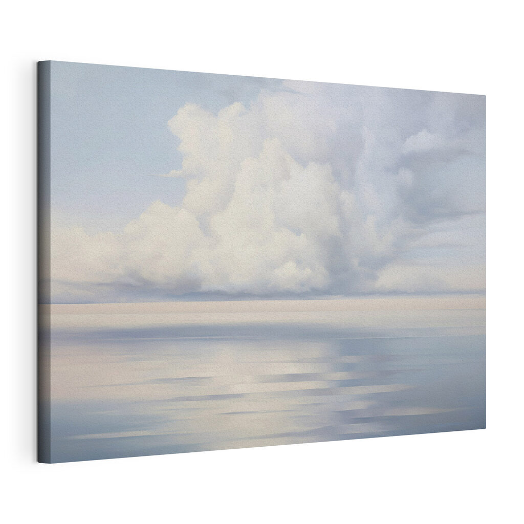 Large body of water with clouds in the sky Large body of water with clouds in the sky