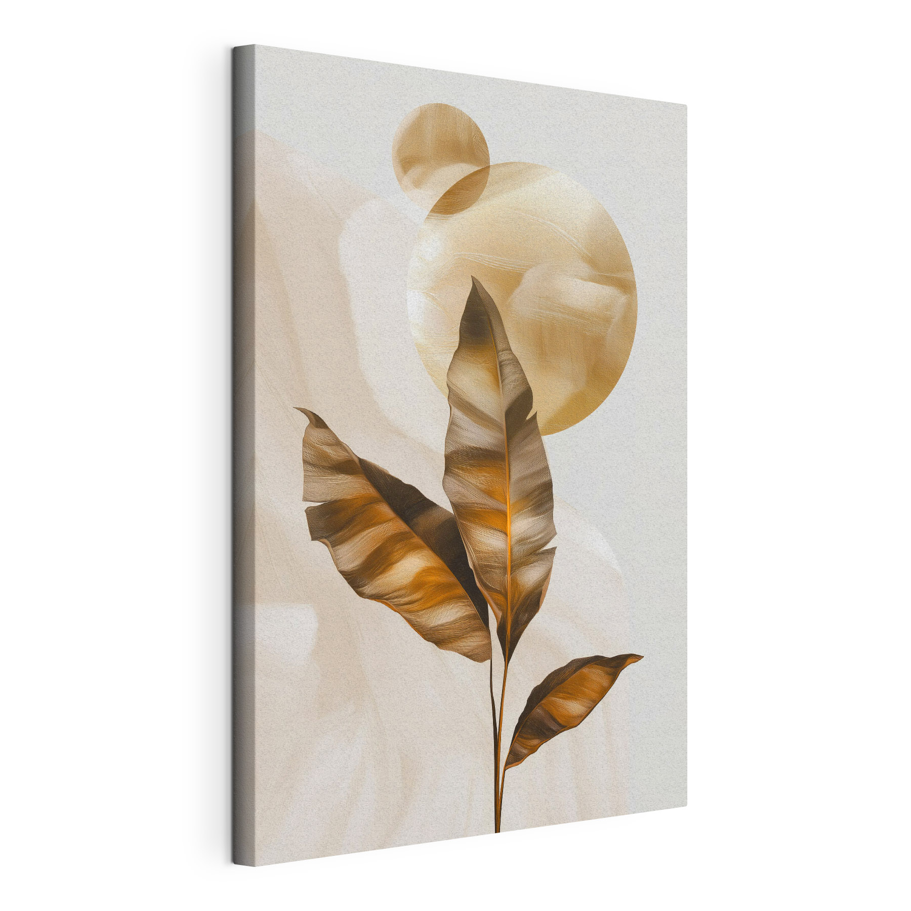 Elegant leaves against soft background