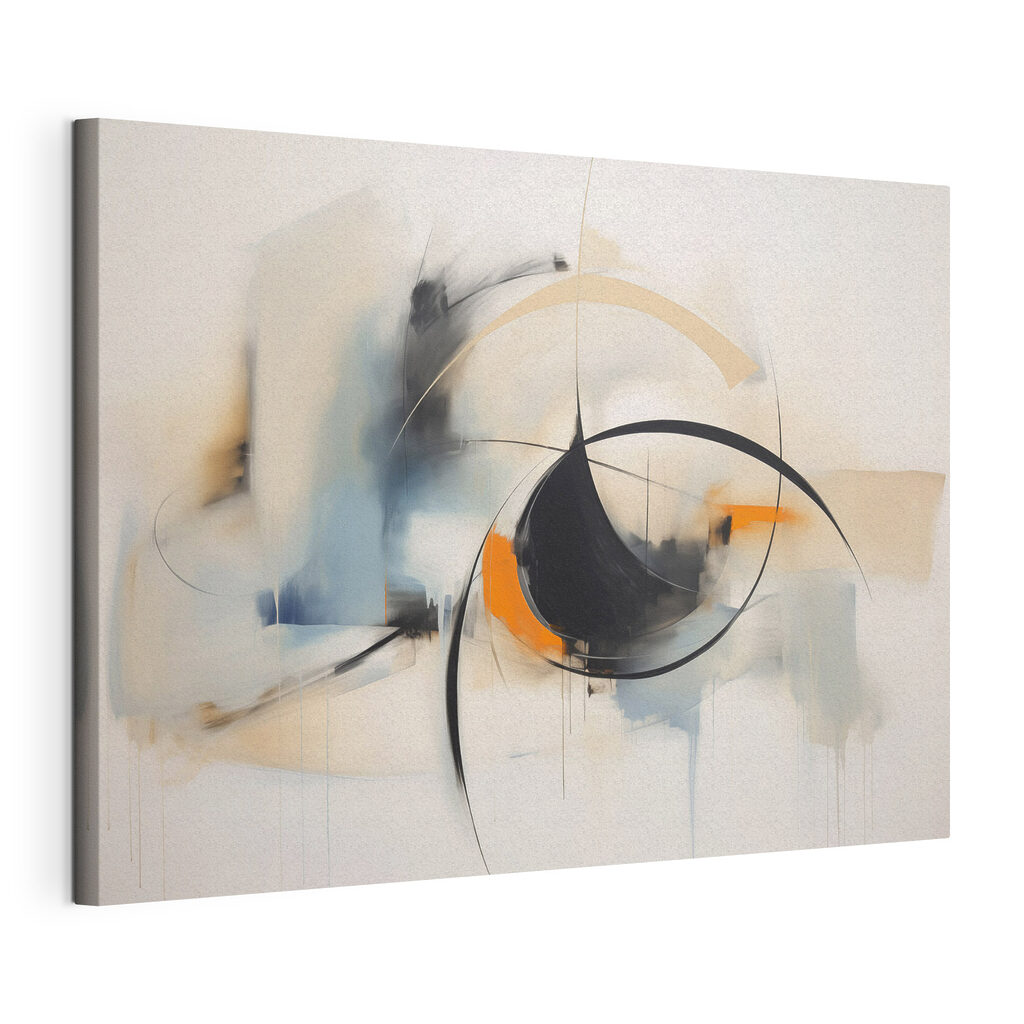 Painting of a circle and a circle