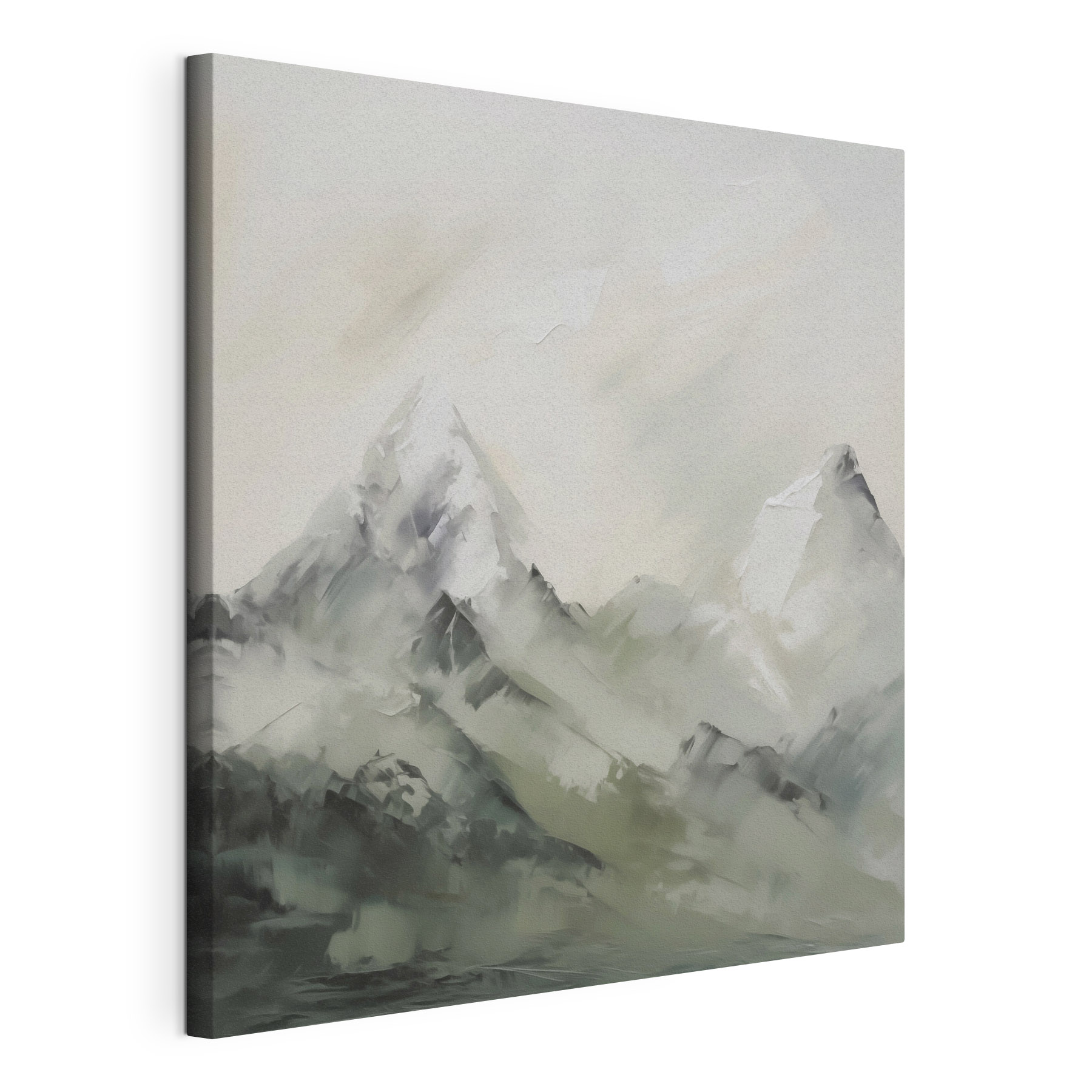 Painting of a mountain range