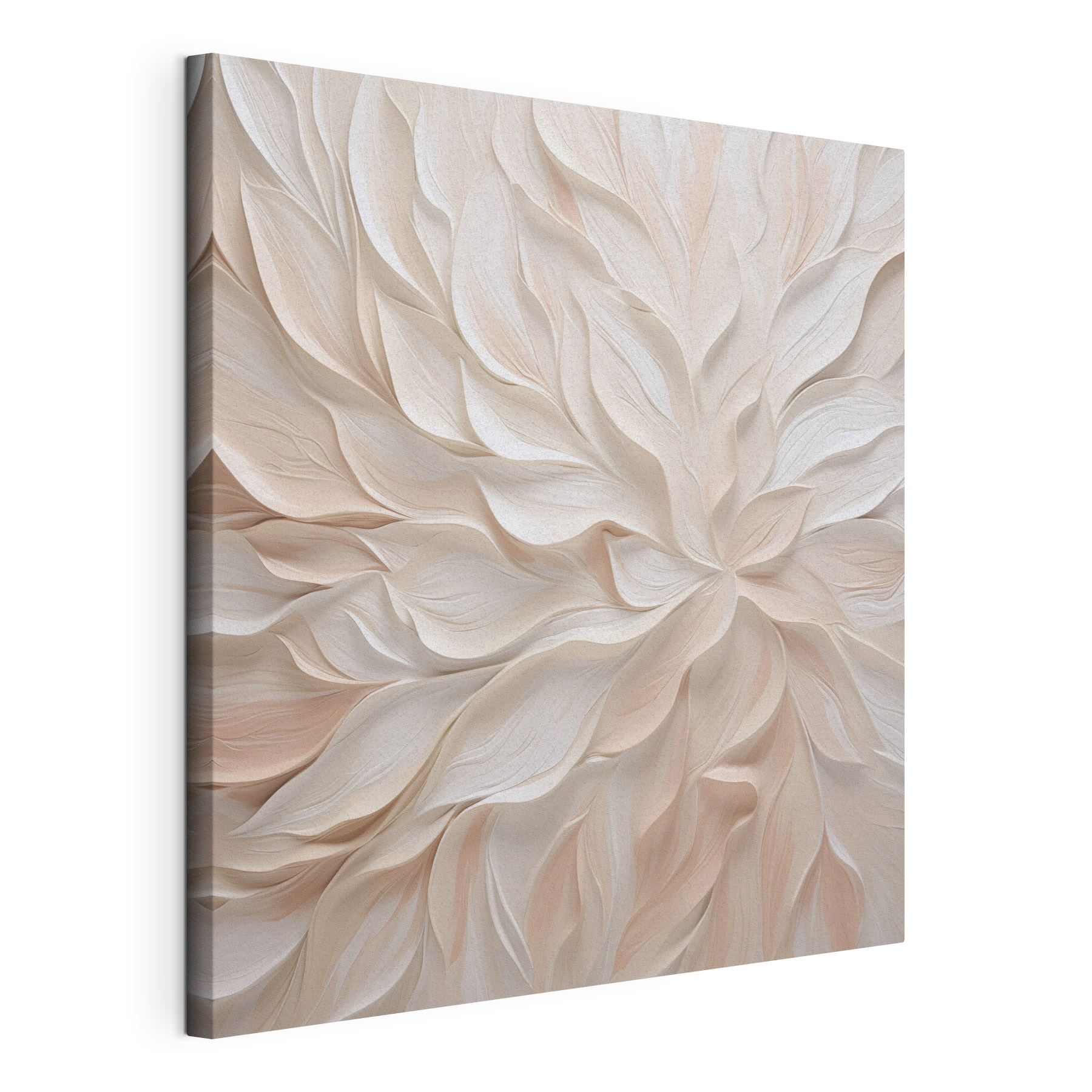 White and pink leafy pattern