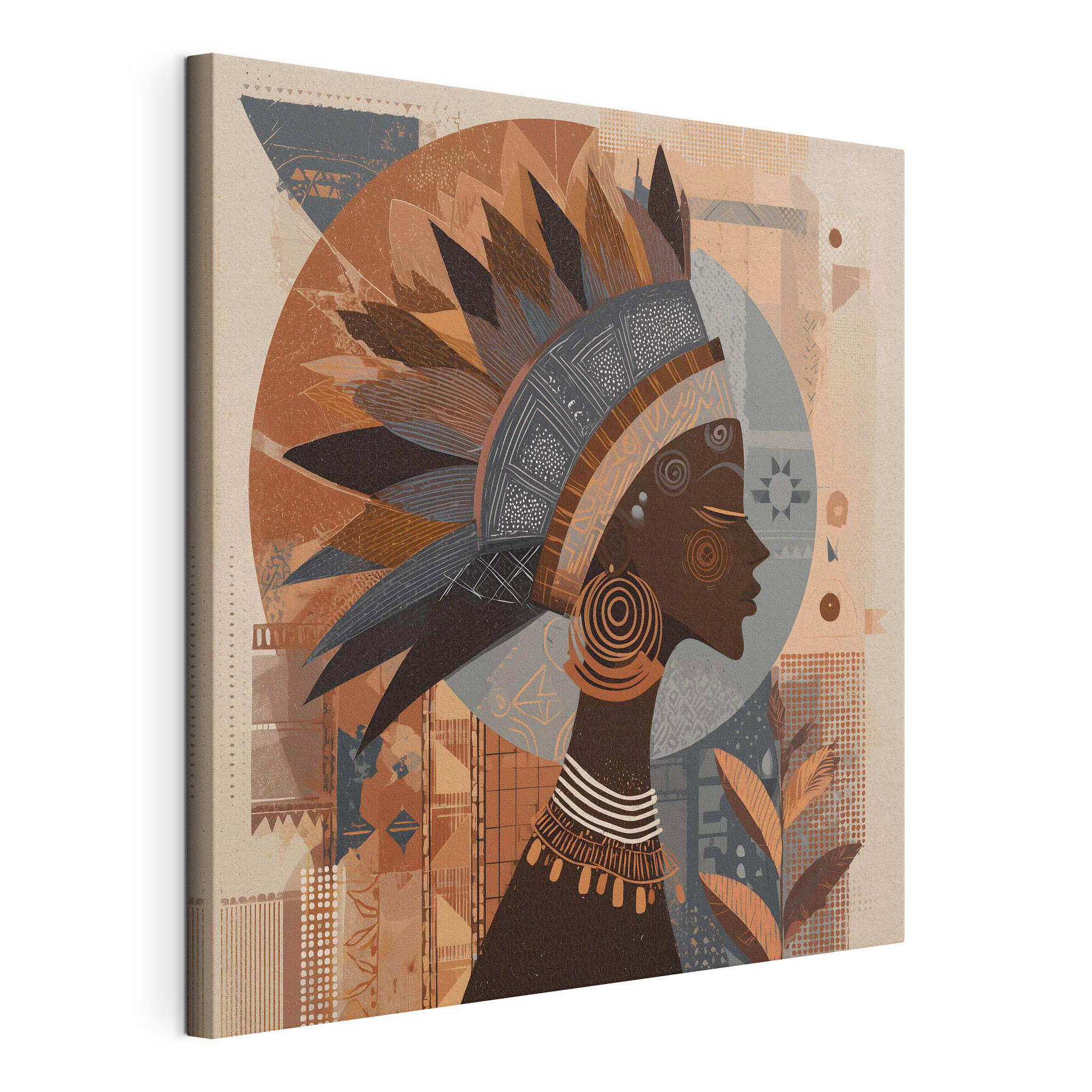 Woman in a headdress