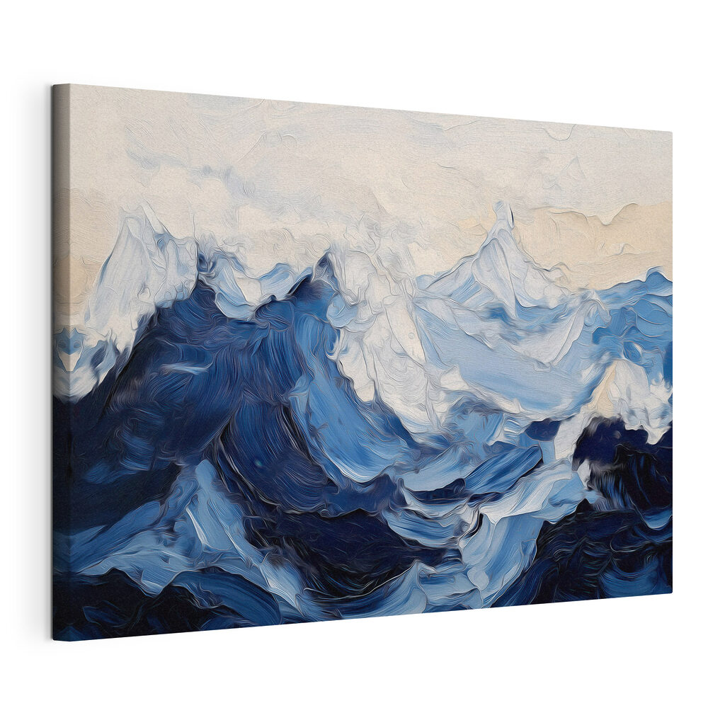 Painting of waves and clouds