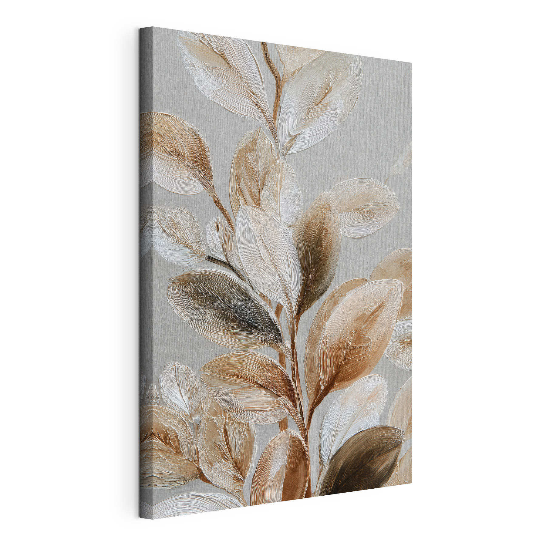 Delicate leaves in soft hues