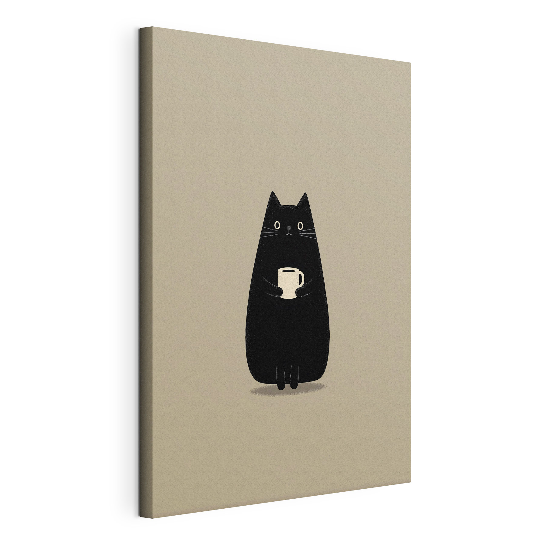 Cat holding a cup
