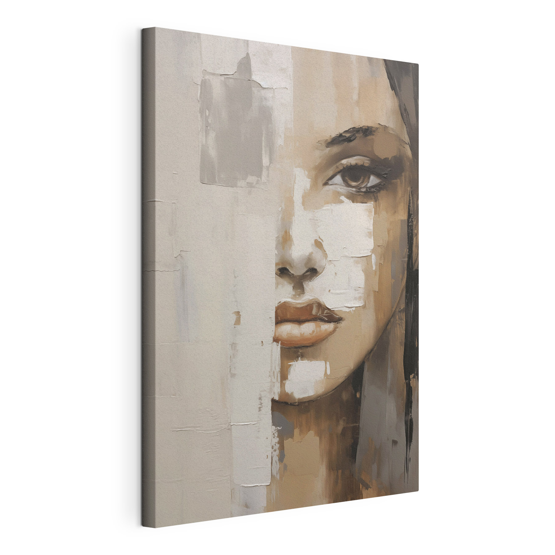 Painting of a woman's face