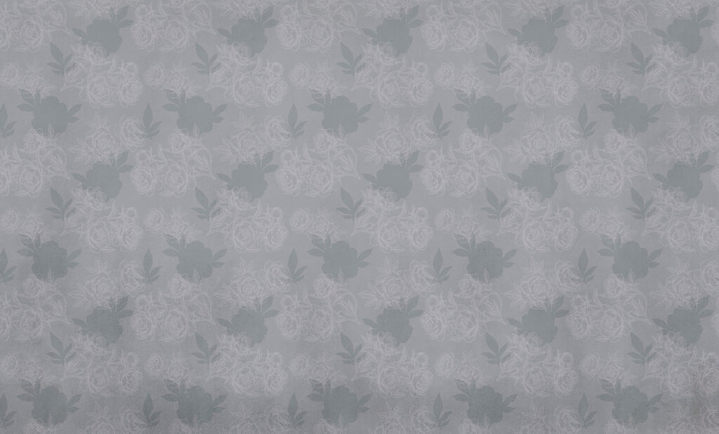 Grey and white floral pattern