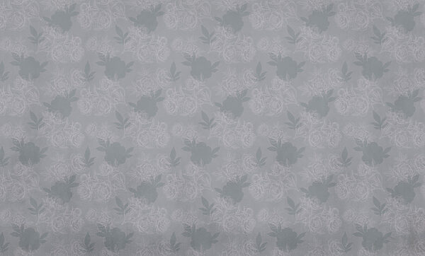 Grey and white floral pattern