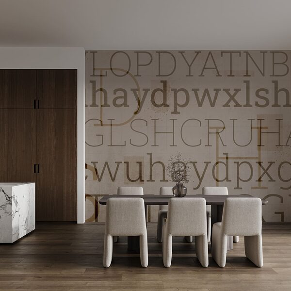 Textové vzory různých velikostí a stylů