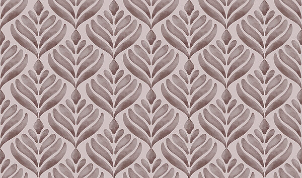 Pattern of leaves on a white background