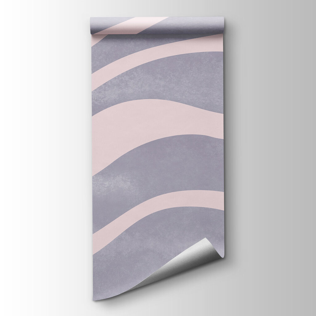 Flowing lines in soft pastel tones