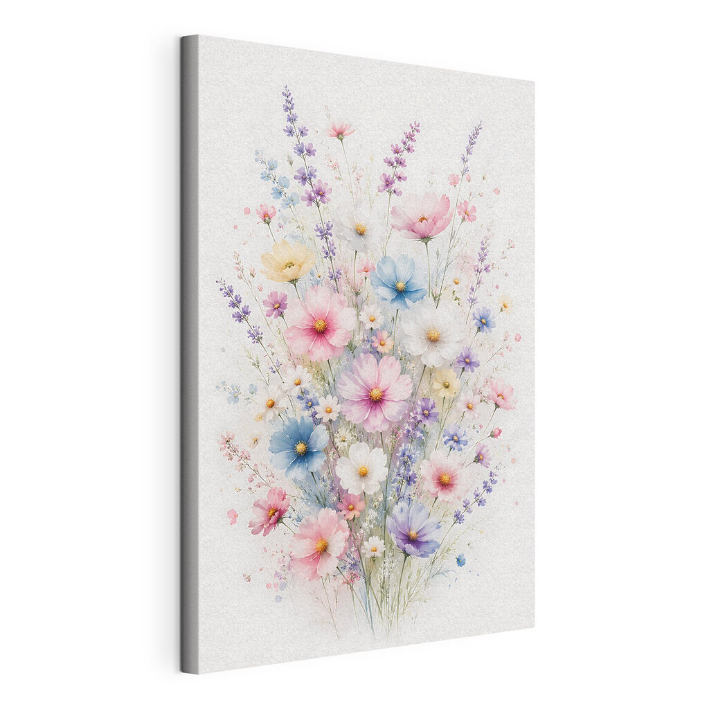 Bouquet of flowers on a white background