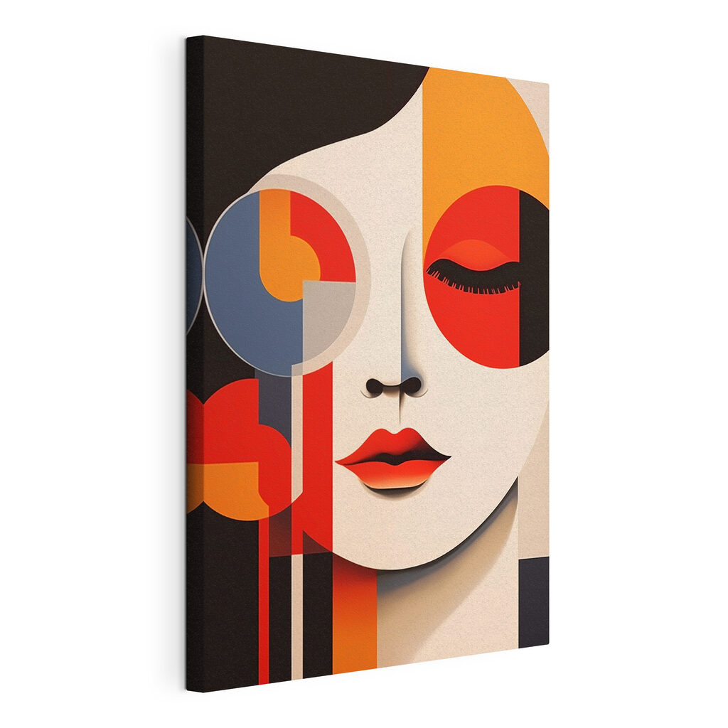 Face with different colors and shapes Face with different colors and shapes