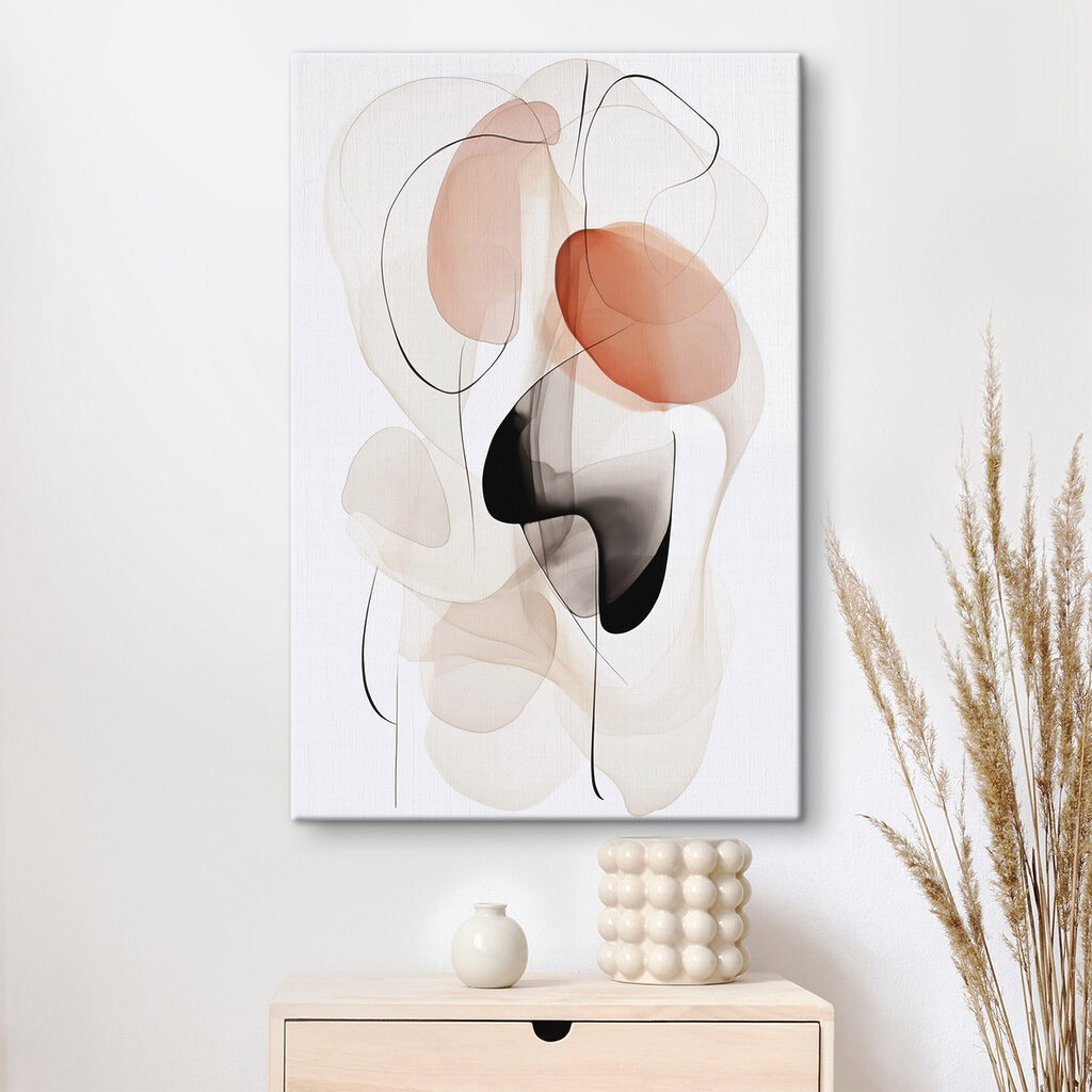 Fluid shapes in soft, warm tones Fluid shapes in soft, warm tones
